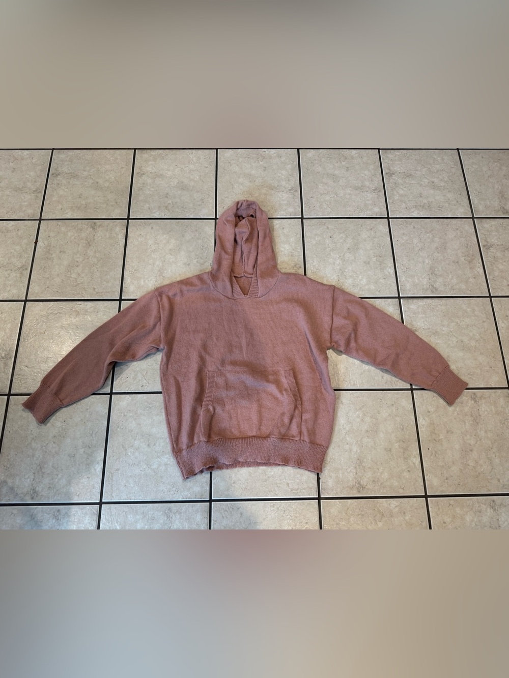 Mauve Pink Cozy Hooded Pullover